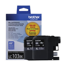 BROTHER INKJET LC103 HY 2PK BLACK