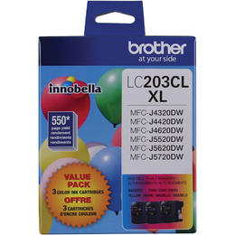 BROTHER INKJET LC203 HY 3PK C/M/Y