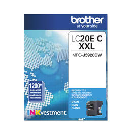 BROTHER SUPER HY LC20E CYAN INK