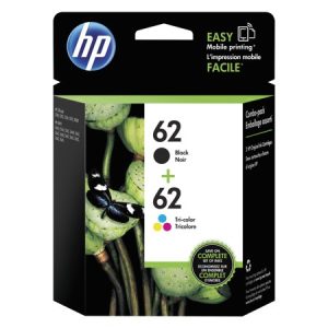HP 62 CLR/BLK COMBO INK 2PK