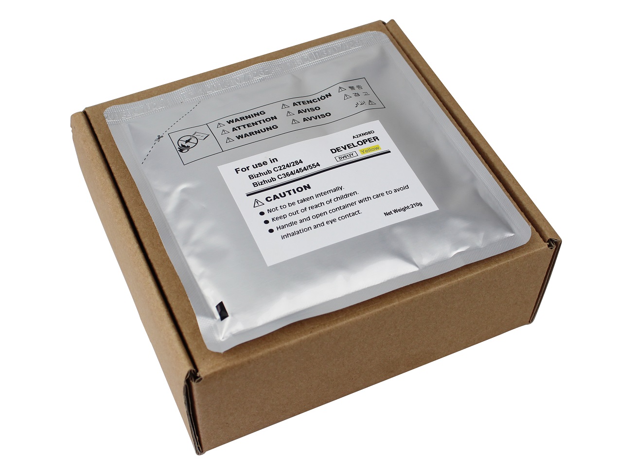 Developer - KM Bizhub 224E, C284, C454 - Yellow - OEM