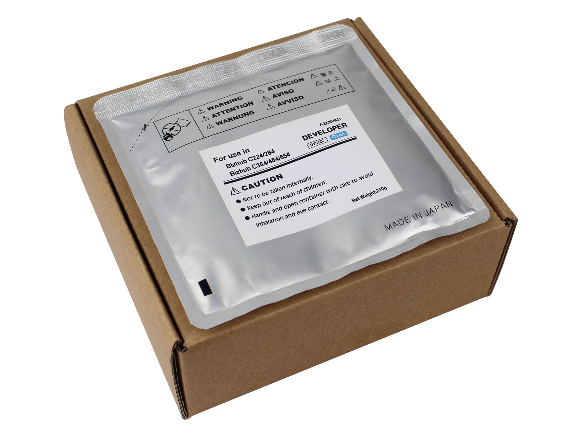 Developer - KM Bizhub 224E, C284, C454 - Cyan - OEM